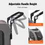 Pet Stroller, 4 Wheels Dog Stroller with Brakes, 160lbs Weight Capacity, Portable Puppy Stroller Carrier with Breathable Mesh Wi