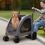 Kæledyrs klapvogn 4-wheels HUND SLUSCER Bærer 160 kg