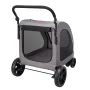 Pet Stroller, 4 Wheels Dog Stroller with Brakes, 160lbs Weight Capacity, Portable Puppy Stroller Carrier with Breathable Mesh Wi