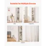 8 lag smal boghylde 71 "Træ åben reol justerbar hylde hvid