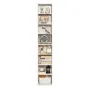 8 Tiers Narrow Bookshelf, 71 in Wooden Tall Open Bookcase with Height-Adjustable Shelf, Freestanding Display Storage Floor Bookc