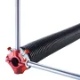 Garage Door Torsion Springs, Pair of 0.250 x 2 x 35 in, 16000 Cycles, Electrophoresis Black Coated for Replacement, Garage Door 