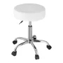 Rolling Stool with Wheels, 450 LBS Weight Capacity Round Rolling Stool Chair, Height Adjustable Thickened PU Leather Swivel Stoo