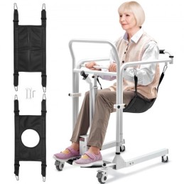 Electric Patient Lift Transfer Chair Folding Lift Adjustable Wheelchair