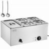 Kommerciel elektrisk madvarmer 5-pan bordplade buffet 14.5L Bain Marie