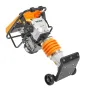 Jumping Jack Compactor, 6.5 HP Vibratory Rammer Fuel-Powered 196 cc Engine Tamper, 3600 lbs Impact Force, 26" Max Compaction Dep