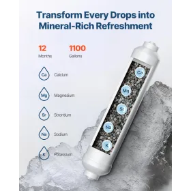 Remineralization Filter Under Sink Water Filter Replacement 1100 Gallons