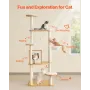 Large Cat Tree, 68.9 inches Tall, Cat Tower, Multi-level Cat Condo Furniture Activity Center with Cozy Perches, Sisal Scratching