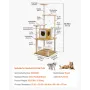 Large Cat Tree, 68.9 inches Tall, Cat Tower, Multi-level Cat Condo Furniture Activity Center with Cozy Perches, Sisal Scratching