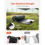 10 Mil plastfolierulle 10 x 100 FT kraftig sort og hvid