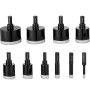 Diamond Core Drill Bit Set, 10 PCS 6/10/12/20/25/30/35/40/45/50mm Diamond Hole Saw Kit, Triangular Shank, with Storage Case for