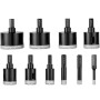 Diamond Core Drill Bit Set, 10 PCS 6/10/12/20/25/30/35/40/45/50mm Diamond Hole Saw Kit, Triangular Shank, with Storage Case for