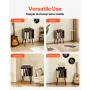 Record Player Stand, 2 Tiers Turntable Stand with 4 Cabinets, Holds up to 100 Albums, Wooden Vinyl Record Storage Cabinet with D