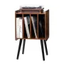 Record Player Stand, 2 Tiers Turntable Stand with 4 Cabinets, Holds up to 100 Albums, Wooden Vinyl Record Storage Cabinet with D
