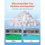 Pool Filter Balls for Sand Filter, 0.7 kg/1.5 lbs, Filter Balls Replace Pool Filter Sand, Reusable Polyester Fiber Filter Media 