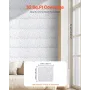 3D vægpaneler 33-pack 11.81x11.81 '' PVC 32 sq.ft dækning