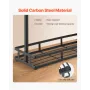 Coffee Mug Holder for Countertop, 16 Hooks Coffee Cup Holder with Storage Base, 2 Tier Mugs Tree Rack Carbon Steel Mug Display S
