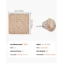 3D Slat vægpaneler 12-Pack 19,7x19,7 '' PVC 32 sq.ft dækning