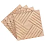 3D Slat vægpaneler 12-Pack 19,7x19,7 '' PVC 32 sq.ft dækning