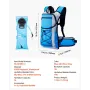 Hydration Backpack, 15L Insulated Hydration Pack Backpack with 3L TPU Water Bladder, Hiking Water Backpack with Storage for Men 