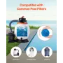 Pool Filter Balls for Sand Filter, 0.7 kg/1.5 lbs, Filter Balls Replace Pool Filter Sand, Reusable Blue Polyester Fiber Filter M