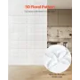 3D vægpaneler 33-pack 11.81x11.81 '' PVC 32 sq.ft dækning