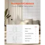 3D vægpaneler 33-pack 11.81x11.81 '' PVC 32 sq.ft dækning