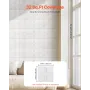 3D vægpaneler 33-pack 11.81x11.81 '' PVC 32 sq.ft dækning