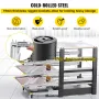 Drawer Slides with Lock, 1 Pair 152.4 cm, Heavy-duty Industrial Steel up to 80 kg Capacity, 3-Fold Full Extension, Ball Bearing 