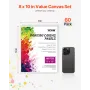 Canvas Boards for Painting, 8 x 10 Inch White Canvases for Painting, 60 Pack Painting Canvas Panels for Sketching, Acrylic and O