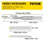 Drawer Slides with Lock, 1 Pair 152.4 cm, Heavy-duty Industrial Steel up to 80 kg Capacity, 3-Fold Full Extension, Ball Bearing 