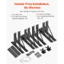 Gate Corner Brace Bracket, 2 Sets, Anti Sag Gate Frame Hardware Kit, Gate Frame Brace Bracket with Latch Lock, Screws, for Shed 
