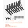Gate Corner Brace Bracket, 2 Sets, Anti Sag Gate Frame Hardware Kit, Gate Frame Brace Bracket with Latch Lock, Screws, for Shed 