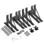 Gate Corner Brace Bracket, 2 Sets, Anti Sag Gate Frame Hardware Kit, Gate Frame Brace Bracket with Latch Lock, Screws, for Shed 
