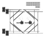 Gate Corner Brace Bracket 2 sætter Anti Sag Gate Frame Hardware