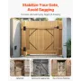 Gate Corner Brace Bracket Anti Sag Gate Frame Hardware Kit til