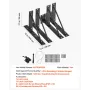 Gate Corner Brace Bracket Anti Sag Gate Frame Hardware Kit til