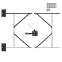 Gate Corner Brace Bracket Anti Sag Gate Frame Hardware Kit til