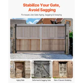 Gate Building Kit passer 60 til 96 i bred åbninger 6 til 7 ft højt hegn