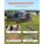 SUV Tent for Camping, 10FT L x 10FT W, Waterproof PU2000mm Spacious Double Layer Design for 5-8 Person, SUV Camping Tent with Sh