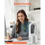Desk Fan Bladeless, 12.99 Inch Kids-Friendly Personal Portable Desk Fan, 6-Speed USB Quiet Cooling Small Tower Fan with Button C