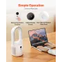 Desk Fan Bladeless, 12.99 Inch Kids-Friendly Personal Portable Desk Fan, 6-Speed USB Quiet Cooling Small Tower Fan with Button C