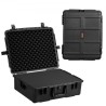 2.4 Cu.ft Weatherproof Hard Case with Handle Clips Padlock Holes Foam