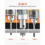 Magnetic Drill, 1450W Motor 1.6 in Boring Diameter, 2810 lbf Portable Electric Mag Drill Press, with 2 Coring Bits, Variable Spe