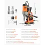 Magnetic Drill, 1450W Motor 1.6 in Boring Diameter, 2810 lbf Portable Electric Mag Drill Press, with 2 Coring Bits, Variable Spe