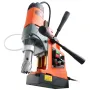 Magnetic Drill, 1450W Motor 1.6 in Boring Diameter, 2810 lbf Portable Electric Mag Drill Press, with 2 Coring Bits, Variable Spe