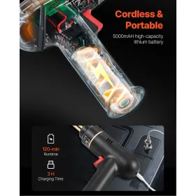 Cordless Plastic Welder Gun 120W Plastic Welder Kit with 400 Staples