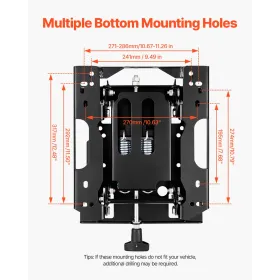 Transmission Jack, 1322 lbs Hydraulisk teleskopering Transmission Jack, 32 "-67" High Lift Floor Jack Stand med fodpedal, 360â °