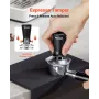 Espresso Tamper 51mm, Spring Loaded Coffee Tamper, 30 lbs Tamper Tool Espresso, Stainless Tamper with Non-Slip Grip