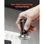 Espresso Tamper 51mm, Spring Loaded Coffee Tamper, 30 lbs Tamper Tool Espresso, Stainless Tamper with Non-Slip Grip